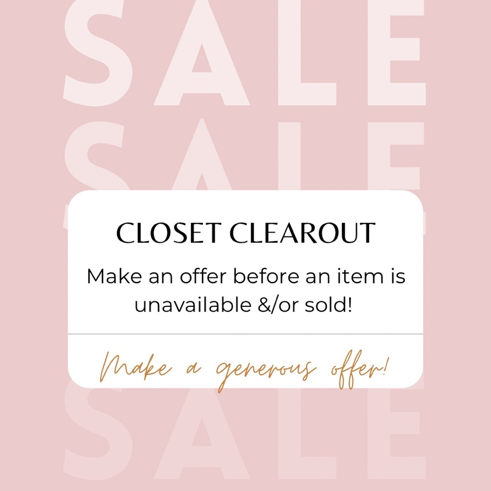 CLOSET CLEAR-OUT ⭐️